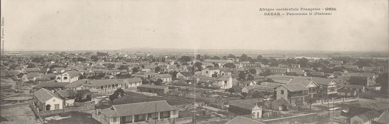 Afrique occidentale Française. SENEGAL.  DAKAR. Panorama D (Plateau).