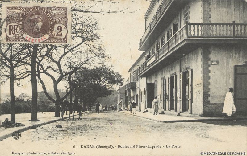 DAKAR (Sénégal). Boulevart Pinet-Laprade - La Poste.