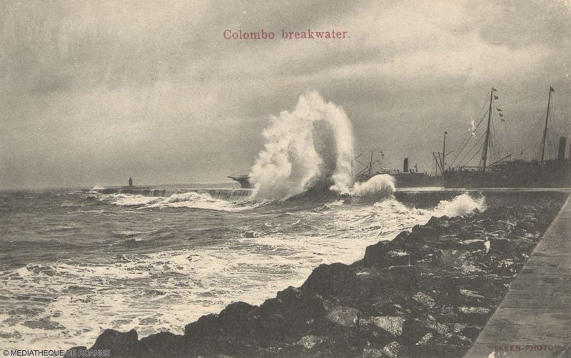 Colombo breakwater.