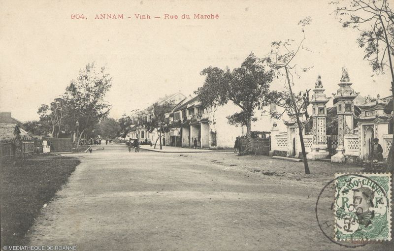 ANNAM - Vinh - Rue du Marché.