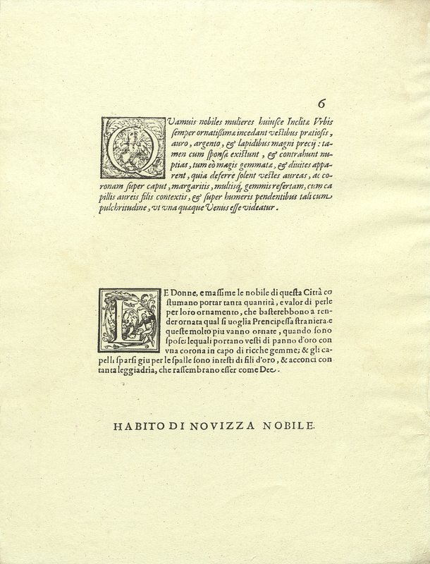 Page 6 : HABITO DI NOVIZZA NOBILE