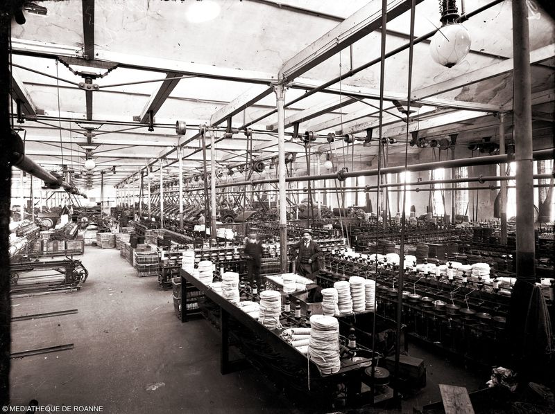 Intérieur usine textile