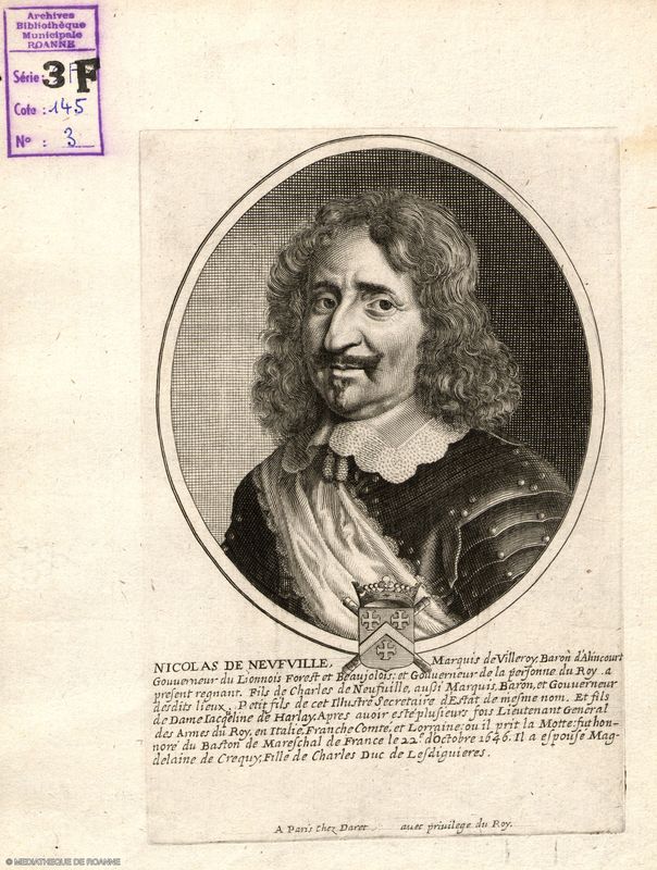 Nicolas de Neufville marquis de Villeroy [1597-ap 1646]