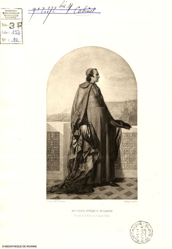 Mgr. Pavy évêque d'Alger d'après le tableau de Compte Calix