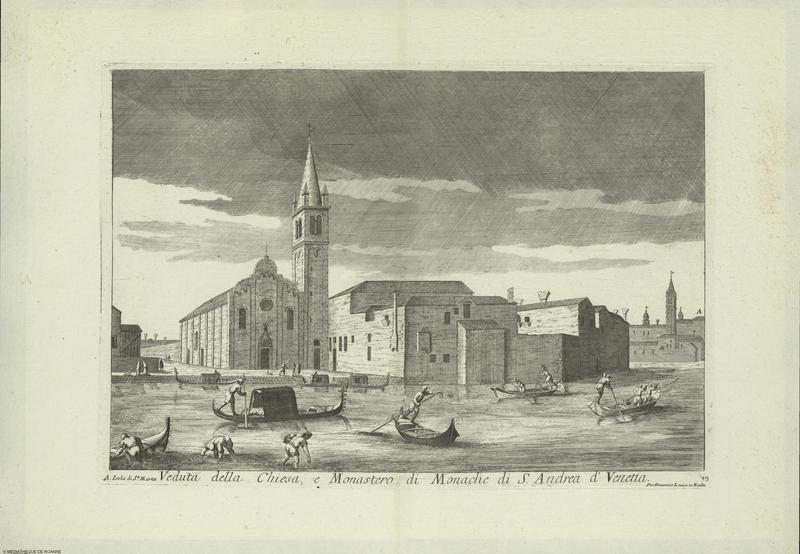 Veduta della Chiesa e Monastero di Monache di S. Andrea d' Venetia.