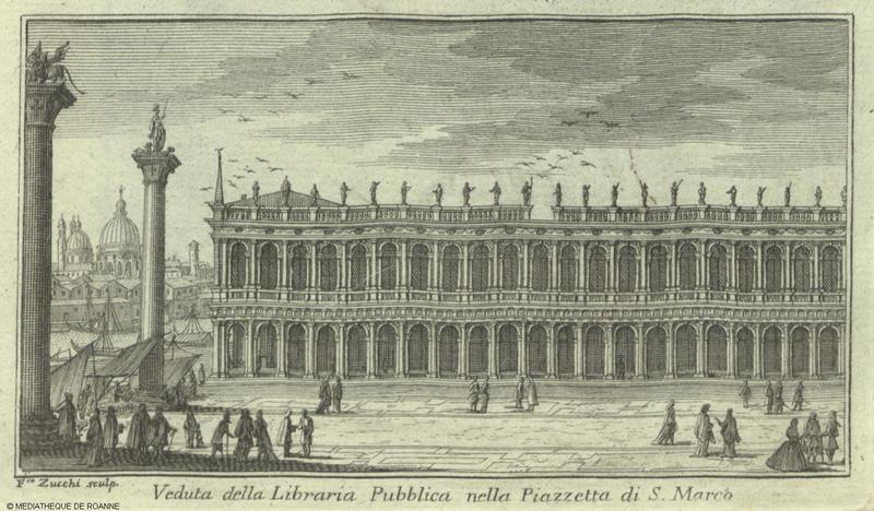 Veduta della Libraria Pubblica nella Piazzetta di S. Marco