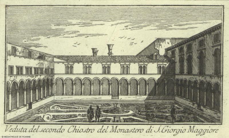 Veduta del secondo Chiostro del Monastero di S. Giorgio Maggiore.