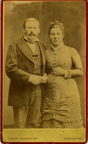 Photo-carte de visite de Maria Chambefort