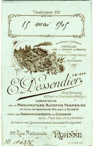 Photo-carte de visite Dessendier